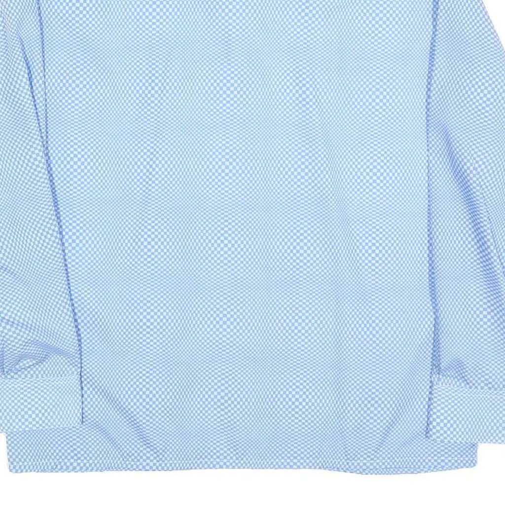 CHARLES DUMONT Womens Blue Printed Shirt Long Sleeve Collared S Light Top