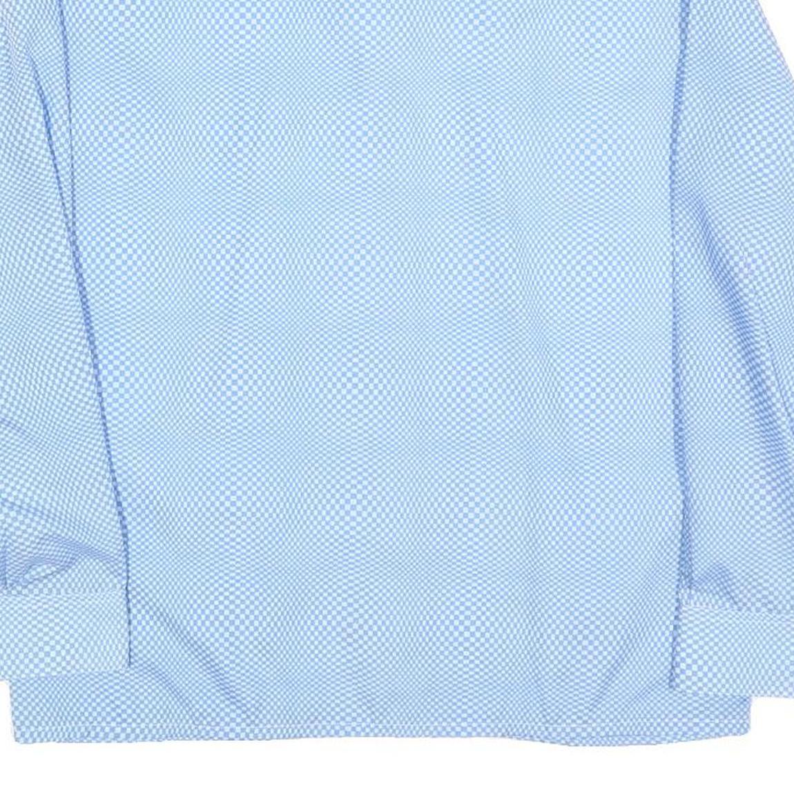 CHARLES DUMONT Womens Blue Printed Shirt Long Sleeve Collared S Light Top