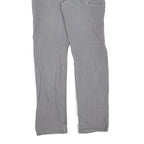 CARHARTT Mens Grey Regular Fit Straight Denim Jeans W33 L34 Workwear Zip Closure