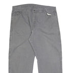 DICKIES Mens Cotton Grey Relaxed Straight Trousers W42 L30 Workwear Casual