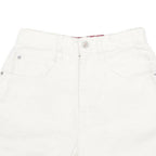NO EXCUSES Womens White Casual Cotton Shorts XXS W24 Comfortable Fit Summer