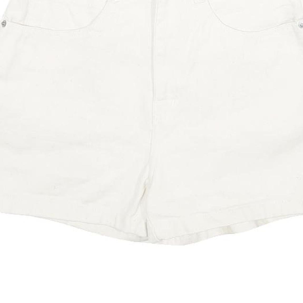 NO EXCUSES Womens White Casual Cotton Shorts XXS W24 Comfortable Fit Summer