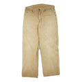 DICKIES Mens Cotton Blend Beige Regular Fit Straight Leg Trousers W32 L26