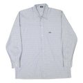 DINO CARINO Mens Blue Shirt M Cotton Blend Long Sleeve Button Collar Fashion