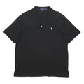 POLO RALPH LAUREN Mens Black Cotton Short Sleeve Polo Shirt L Classic Fit