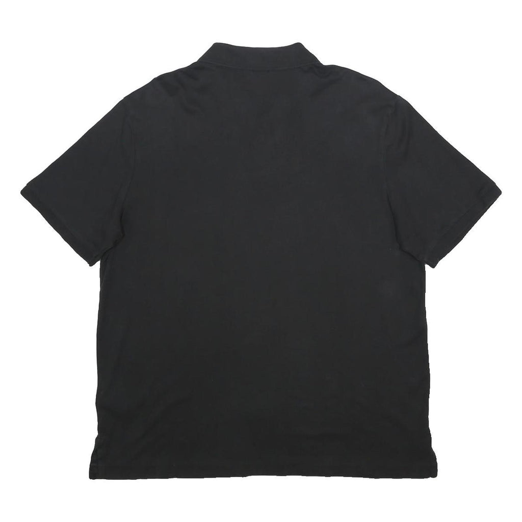 POLO RALPH LAUREN Mens Black Cotton Short Sleeve Polo Shirt L Classic Fit