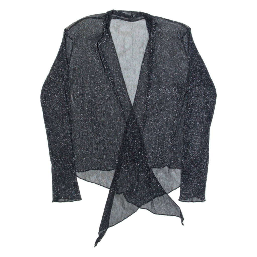 Womens Kimono Top Black Long Sleeve M