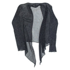 Womens Kimono Top Black Long Sleeve M
