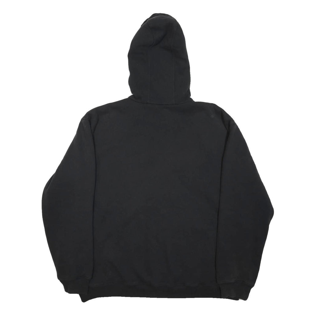 DICKIES Mens Black Poly Blend Hoodie Jacket XL Zip Plain Workwear Casual