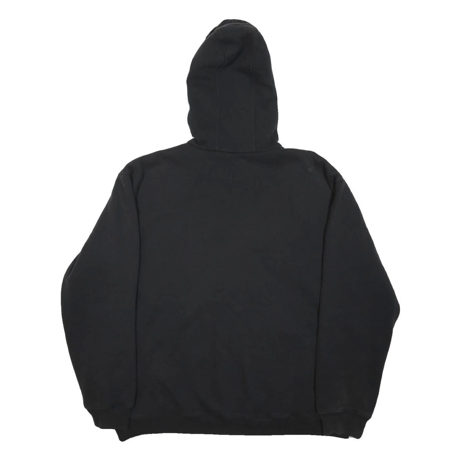 DICKIES Mens Black Poly Blend Hoodie Jacket XL Zip Plain Workwear Casual