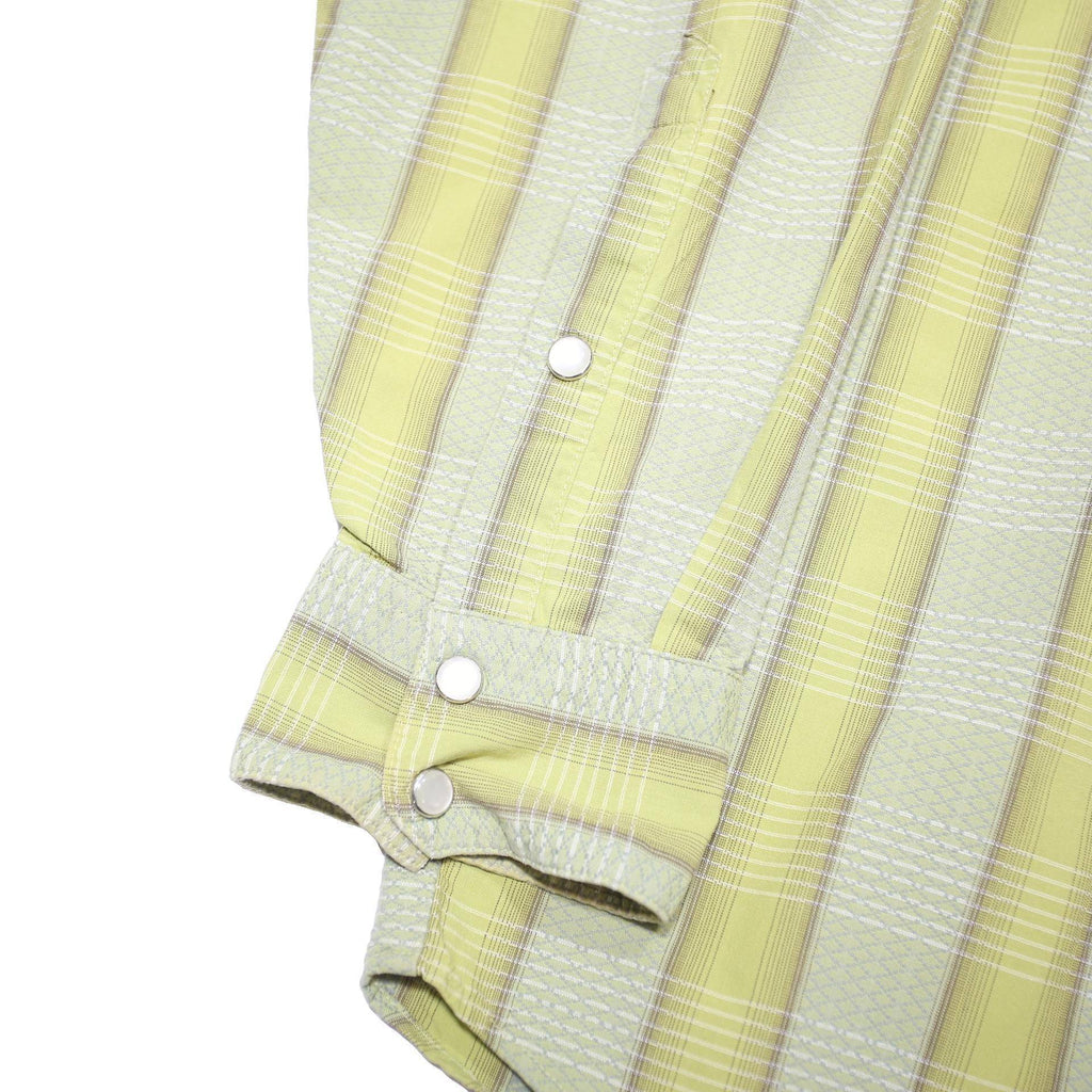 PATAGONIA Mens Yellow Check Shirt L Cotton Blend Casual Button-Up Long Sleeve