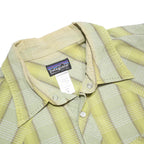 PATAGONIA Mens Yellow Check Shirt L Cotton Blend Casual Button-Up Long Sleeve