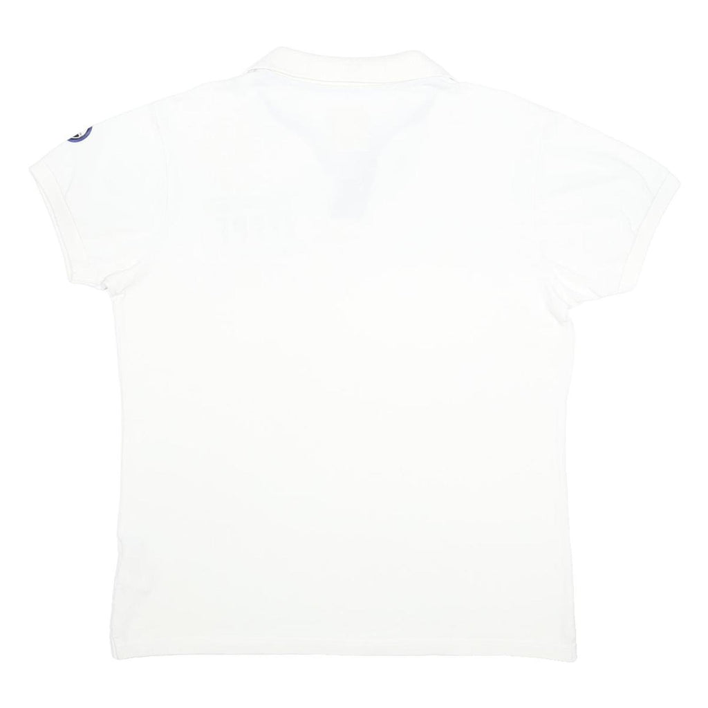 NORTH SAILS Mens White Polo Shirt XL Cotton Logo Short Sleeve Basic