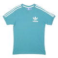 ADIDAS ORIGINALS Mens Blue T-Shirt S Short Sleeve Crew Neck Cotton Blend