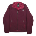 THE NORTH FACE Womens Maroon & Pink Zip Jacket L Polyester Blend Outdoor