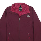 THE NORTH FACE Womens Maroon & Pink Zip Jacket L Polyester Blend Outdoor
