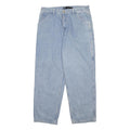 VISHOW Womens Blue Relaxed Straight Denim Cotton Blend Light W34 L29 Workwear