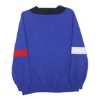 TOMMY HILFIGER Womens Blue & Red & White Plain V-Neck Basic Knit Pullover Jumper