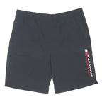 TOMMY HILFIGER Mens Black Casual Shorts XL W36 Tommy Sport Logo Athletic