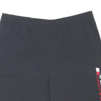 TOMMY HILFIGER Mens Black Casual Shorts XL W36 Tommy Sport Logo Athletic