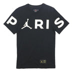 AIR JORDAN Mens Black XS Graphic T-Shirt Short Sleeve Crew Neck Cotton