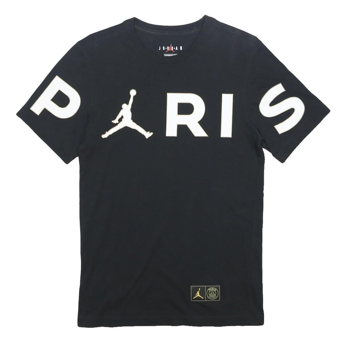 AIR JORDAN Mens Black XS Graphic T-Shirt Short Sleeve Crew Neck Cotton