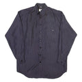 GOODMAN Mens Shirt Blue Spotted Long Sleeve S