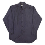 GOODMAN Mens Shirt Blue Spotted Long Sleeve S