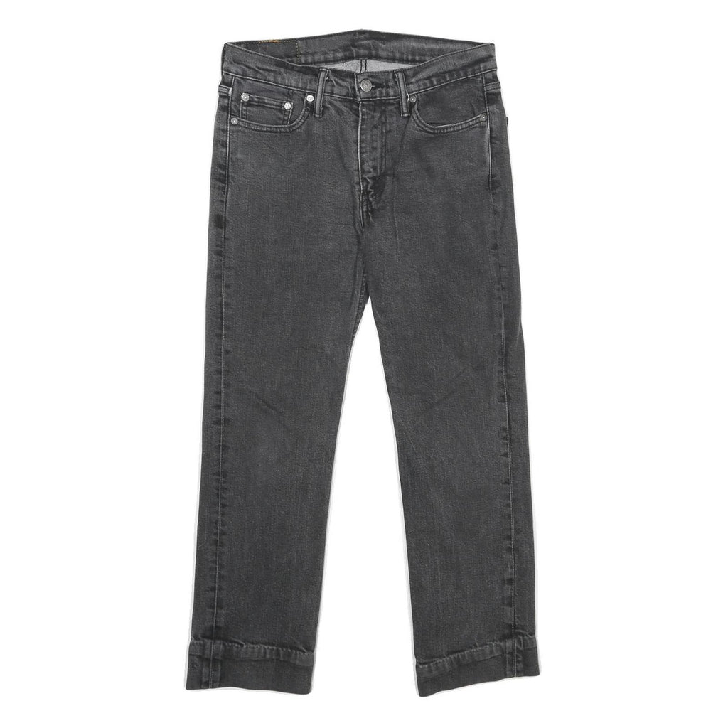LEVI'S 514 Classic Mens Jeans Black Classic Straight Denim Medium W30 L27 Cotton