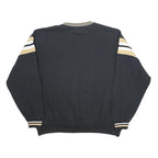 NFL Mens Black & Gold New Orleans Saints Crew Neck XL Cotton Blend Pullover