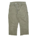 CARHARTT Mens Relaxed Green Cotton Blend Denim W30 L21 Workwear Carpenter Jeans