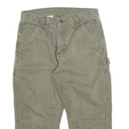 CARHARTT Mens Relaxed Green Cotton Blend Denim W30 L21 Workwear Carpenter Jeans