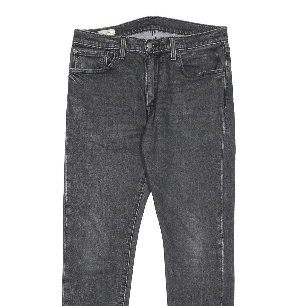 LEVI'S 512 BIG E Mens Jeans Black Slim Skinny Denim Medium W33 L32