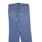 DICKIES Mens Relaxed Blue Denim Jeans W38 L34 Zip Casual Workwear