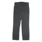 LEVI'S Mens Cotton Black Regular Straight Trousers W32 L32 Classic Zip Pockets