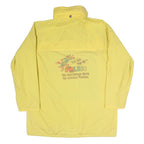 SOLECO Mens Yellow Jacket L Polyester Blend Plain Zip Lightweight Casual