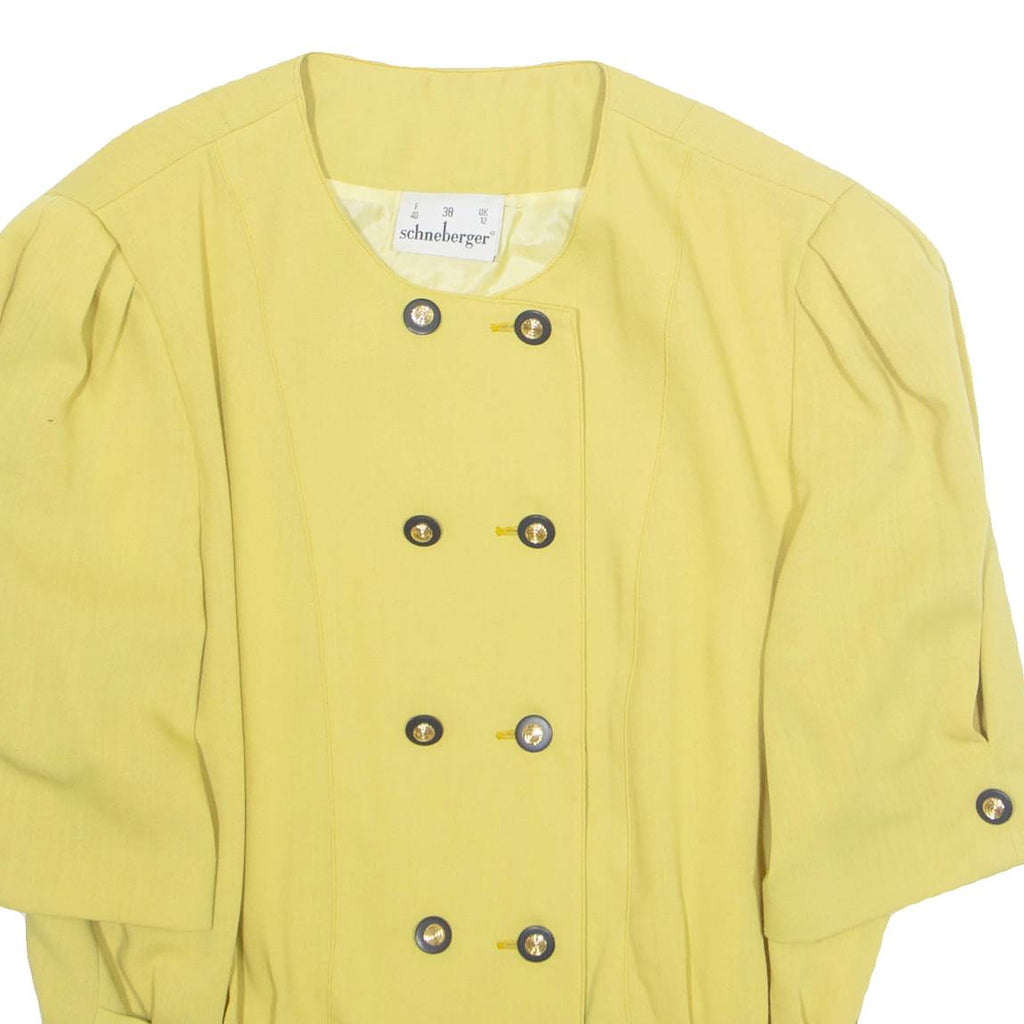 SCHNEBERGER Womens Blazer Jacket Yellow M