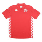 KAPPA Mens Red Short Sleeve Plain M Cotton Blend Polo Shirt Casual