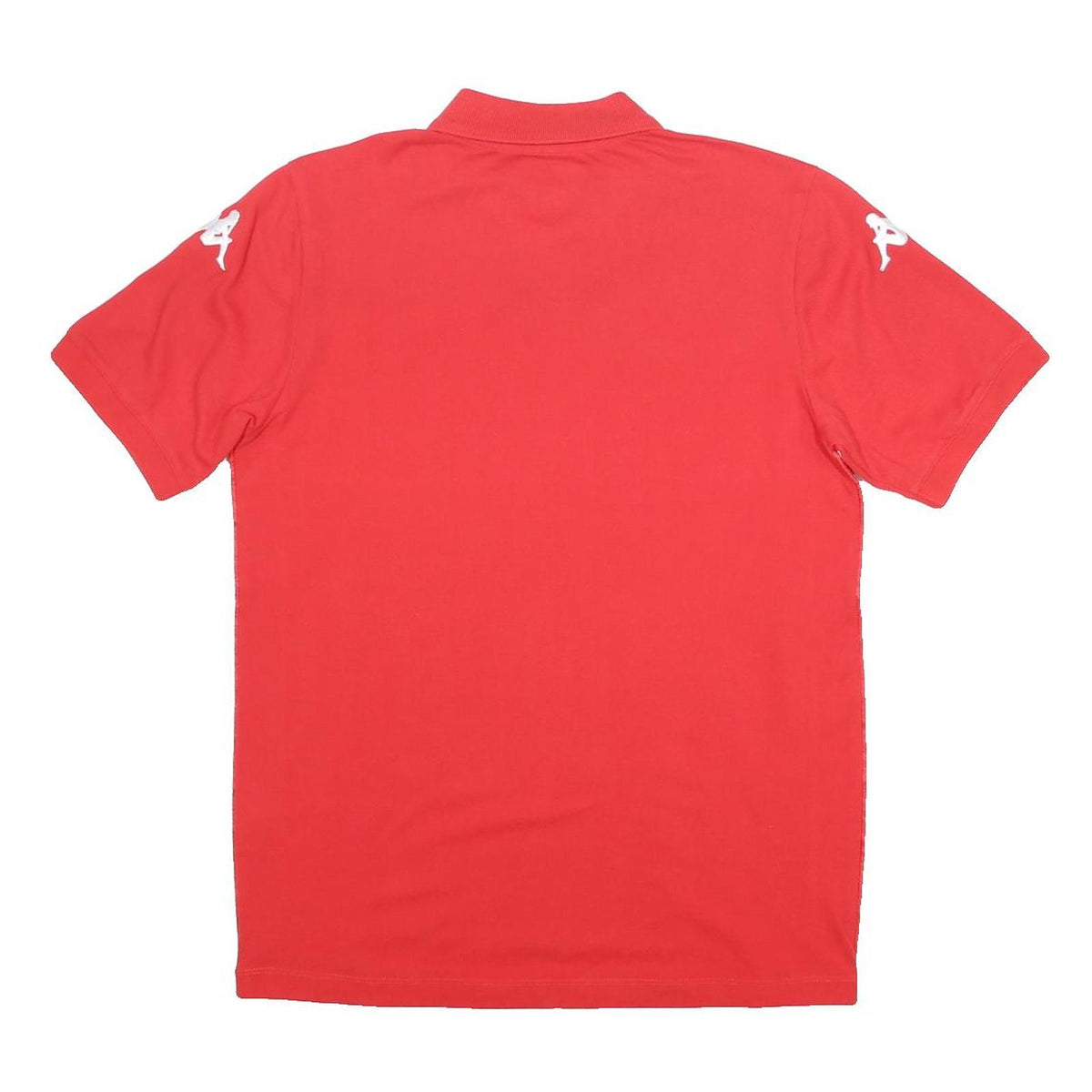 KAPPA Mens Red Short Sleeve Plain M Cotton Blend Polo Shirt Casual