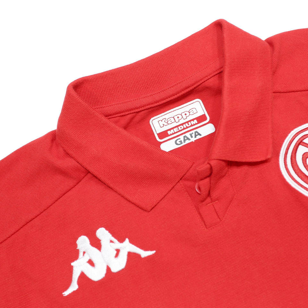 KAPPA Mens Red Short Sleeve Plain M Cotton Blend Polo Shirt Casual