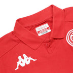 KAPPA Mens Red Short Sleeve Plain M Cotton Blend Polo Shirt Casual