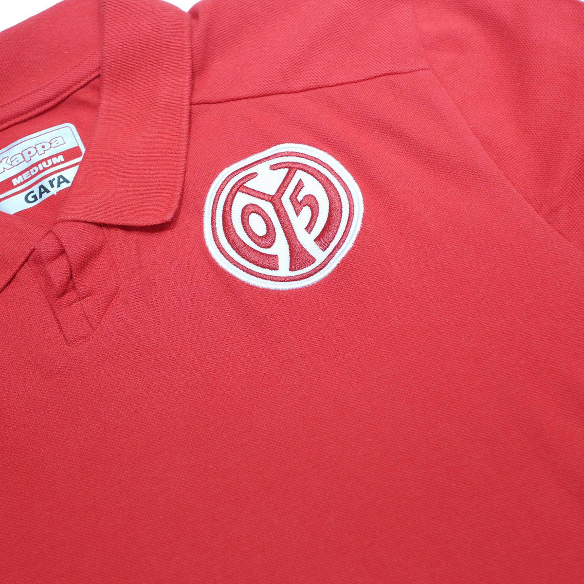 KAPPA Mens Red Short Sleeve Plain M Cotton Blend Polo Shirt Casual