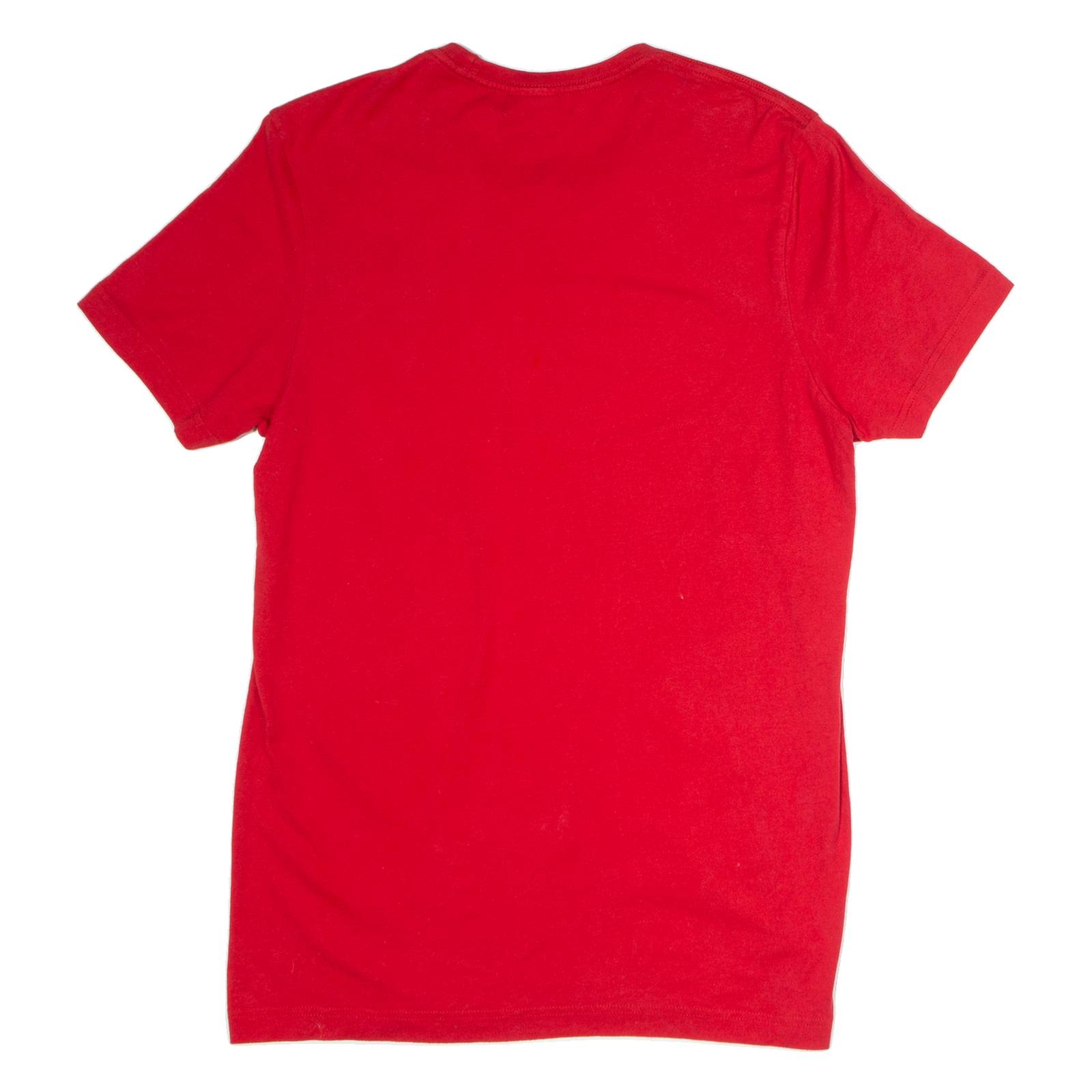 ADIDAS Mens T-Shirt Red Crew Neck S