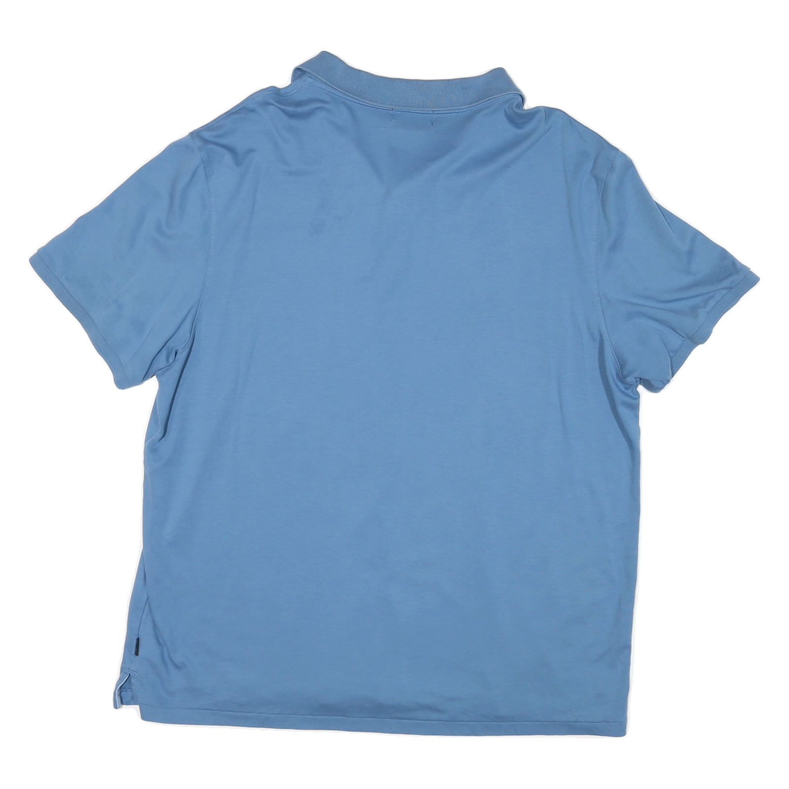 CALVIN KLEIN Mens Blue Polo Shirt XL Basic Cotton Short Sleeve Casual