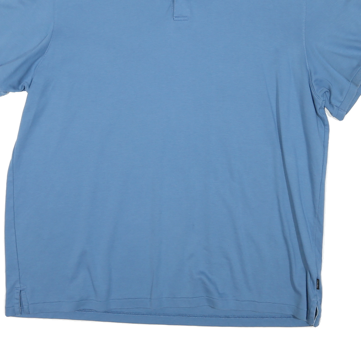 CALVIN KLEIN Mens Blue Polo Shirt XL Basic Cotton Short Sleeve Casual