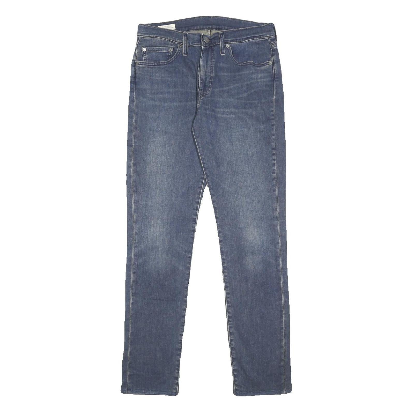LEVI'S 511 BIG E Mens Jeans Blue Slim Skinny Denim Medium W32 L34 Classic Fit