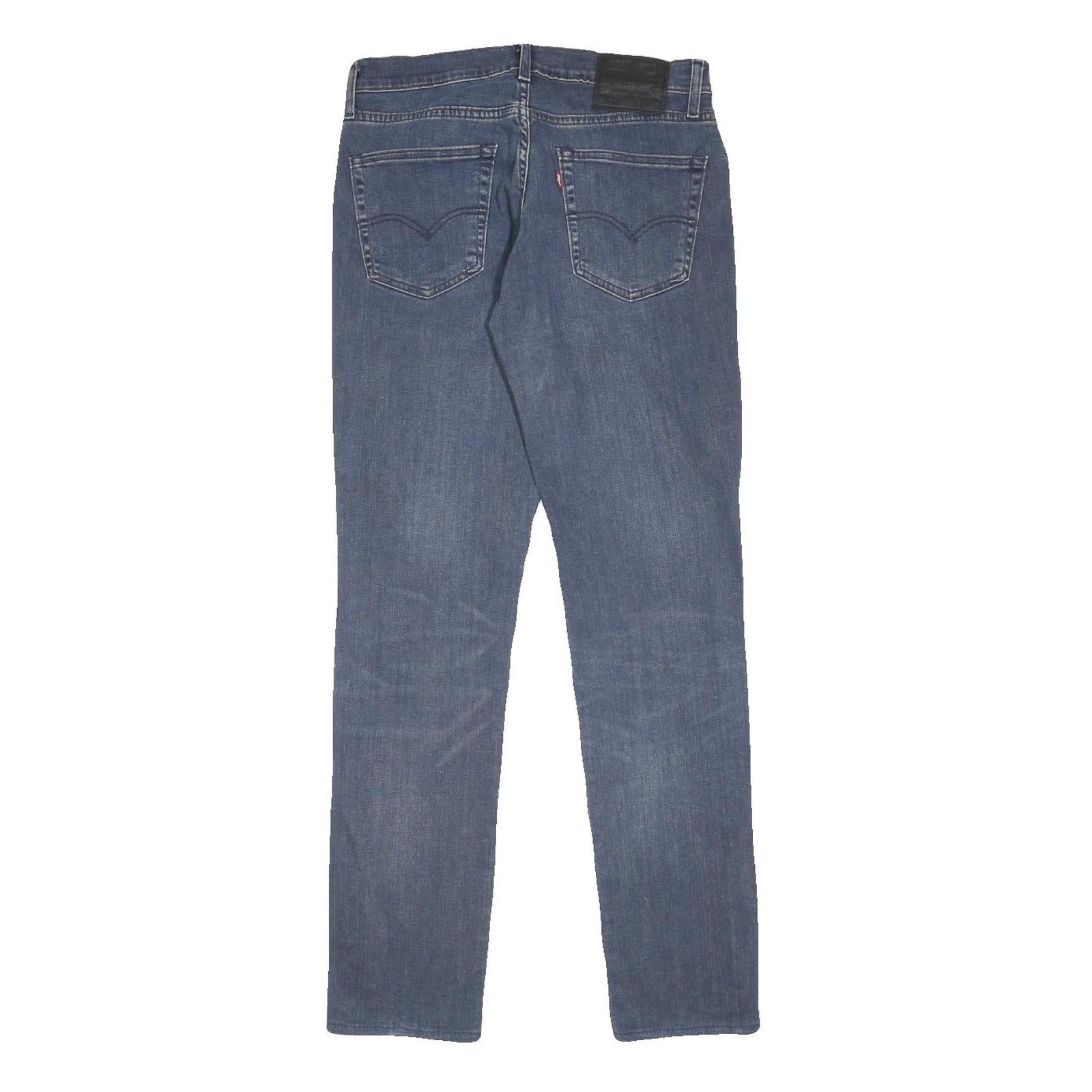 LEVI'S 511 BIG E Mens Jeans Blue Slim Skinny Denim Medium W32 L34 Classic Fit