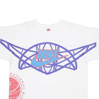 NIKE Mens White Graphic T-Shirt L Short Sleeve Crew Neck Sportswear