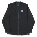 NIKE Mens Black Orange Sports Swoosh Zip Jacket M Polyester Blend Plain
