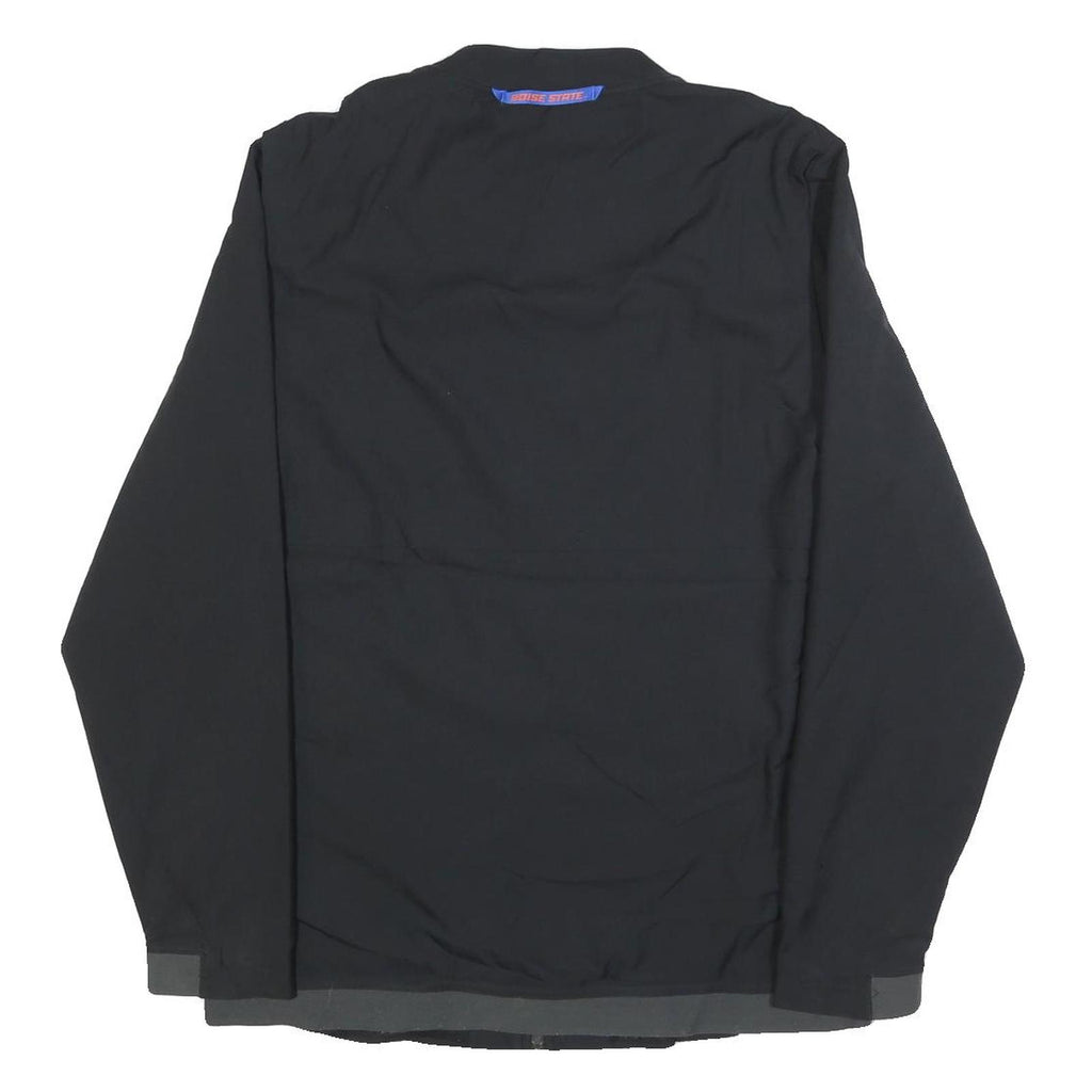 NIKE Mens Black Orange Sports Swoosh Zip Jacket M Polyester Blend Plain